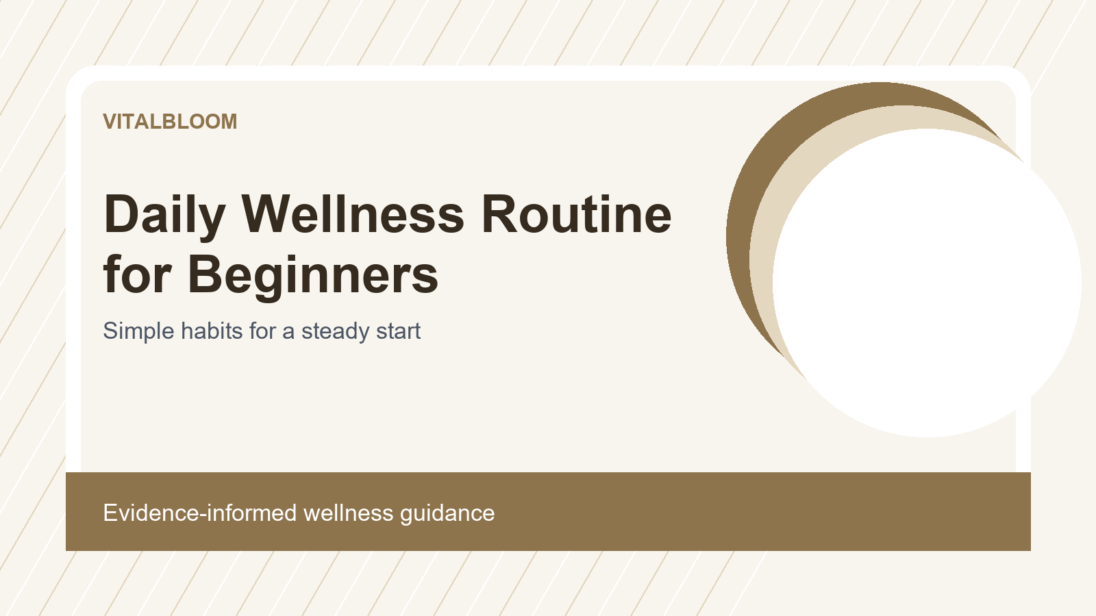 Daily Wellness Routine for Beginners