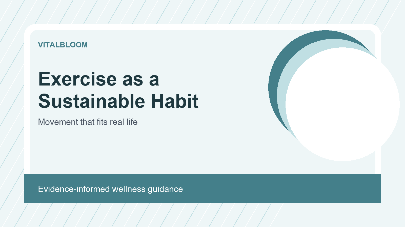 How to Make Exercise a Sustainable Habit