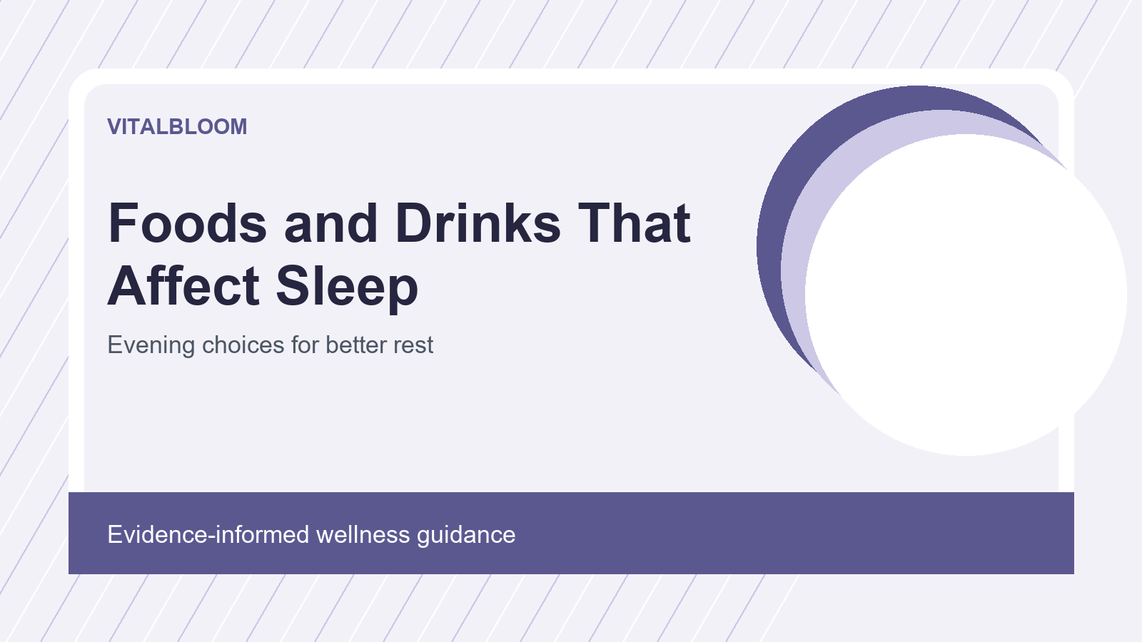 Foods and Drinks That Can Affect Sleep Quality