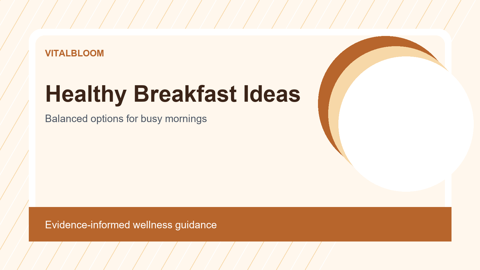 healthy breakfast ideas