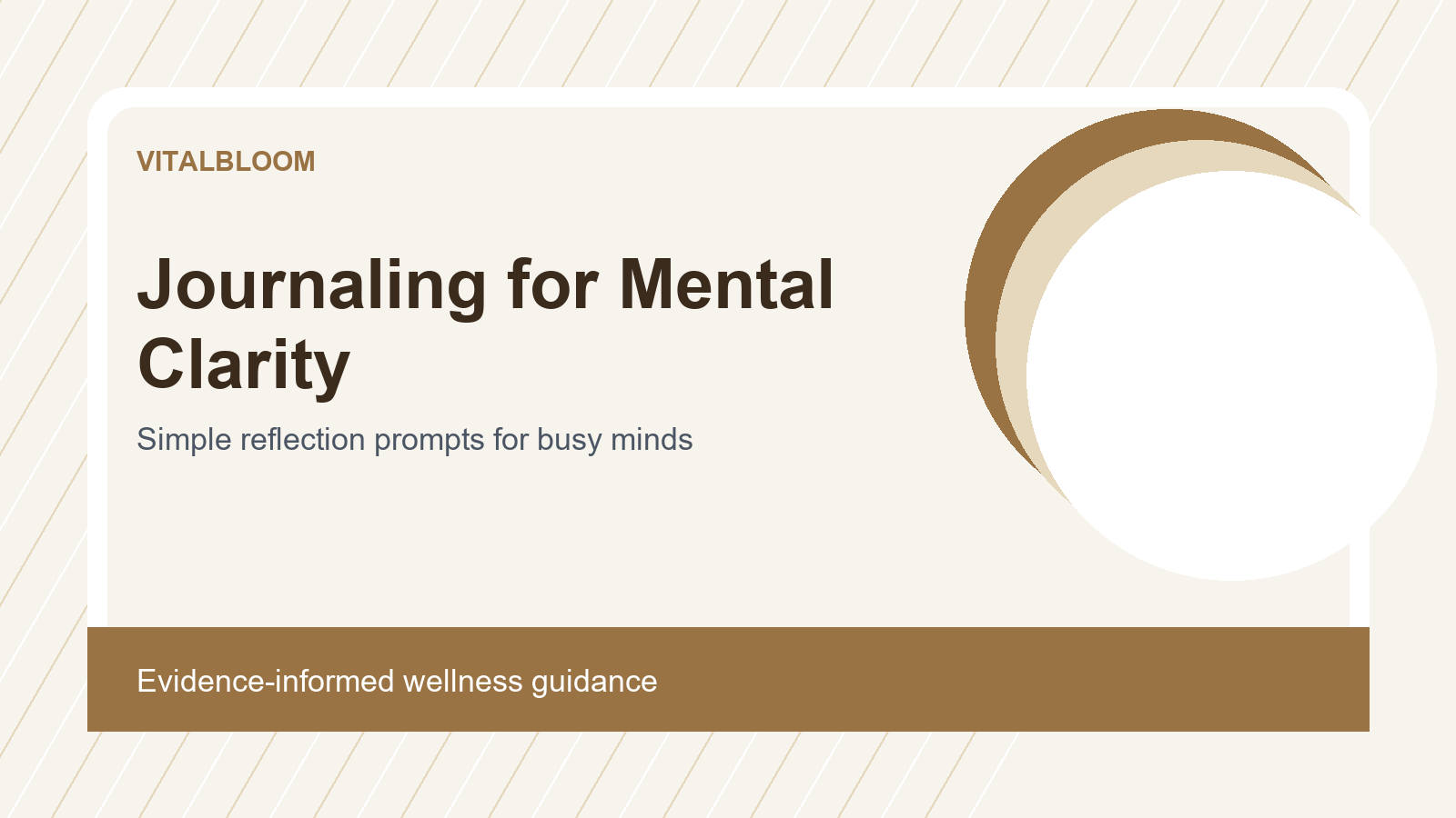 journaling mental clarity