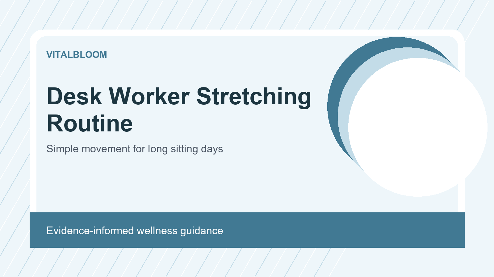 stretching routine desk workers