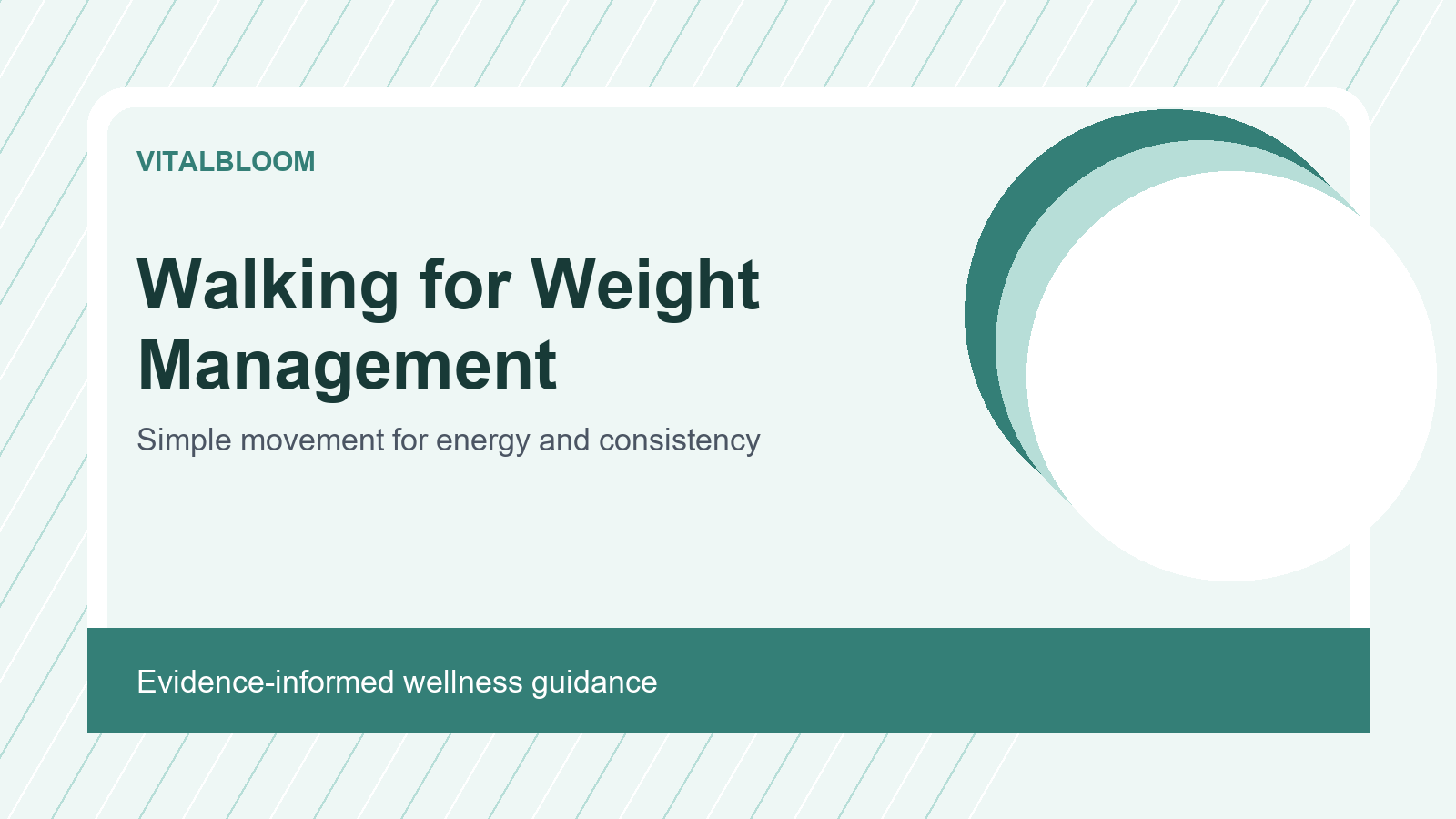 walking for weight management